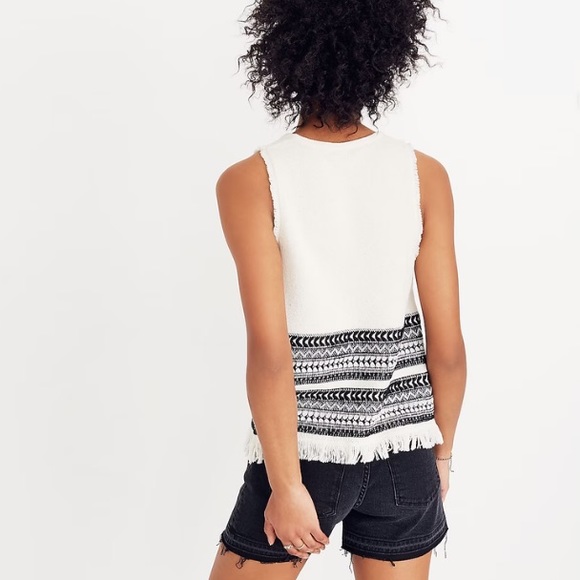 Madewell - Villagrove Sweater Tank in Bright Ivory - Picture 3 of 14